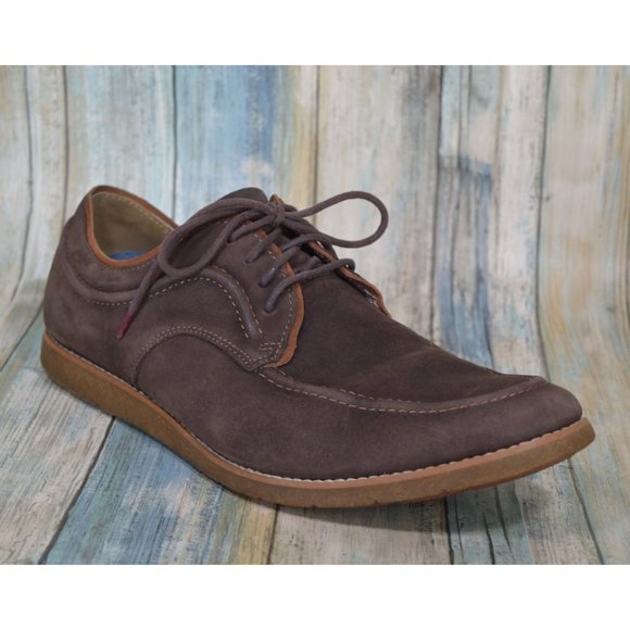 Hush Puppies Hade Jester Men's Size 11.5 Brown Suede Sneakers Casual Shoes - Picture 2 of 10